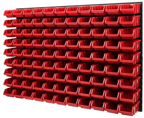 WALL MOUNTED TOOL PEG BOARD SET GARAGE STORAGE BINS WORKSHOP RACK SHED ORGANISER 50 MODELS VARIOUS SHAPES AND LAYOUTS SMALL MEDIUM LARGE (Model 11)