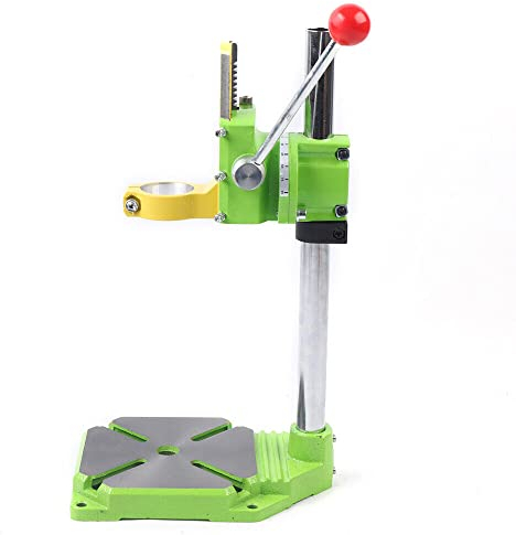 HarBin-Star Bohrständer mit 43 mm/40mm/27mm Schraubstock,Bohrstände Verstellbare Halterung für Bohrmaschinen Mobiler Bohrständer für Gerade und Schräge Bohrungen