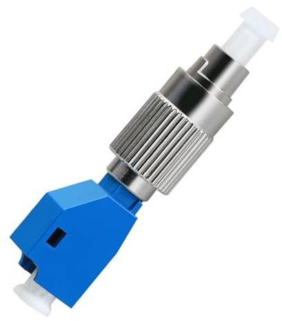 QIANRENON FC Male to LC Female Singlemode Fibre Optic Adapter SM 9/125μm FC/UPC male to LC/UPC female Hybrid fibre Simplex Converter Coupler, for Red Light Pen Optical Power Meter Patch Cord Pigtail