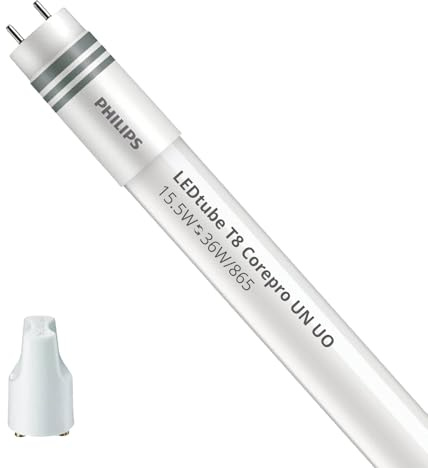 Philips LED Tube T8 CorePro (UN) Ultra Output 15.5W 2400lm - 865 Tageslichtweiß | 120cm Ersatz Für 36W