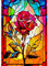 AIRDEA Rosen Buntglas Diamond Painting, Diamant Painting Bilder, DIY Cross Stickerei Malerei Kits, Wohnzimmer Schlafzimmer B¨¹ro Wand Und Eingang Dekoration 30x40cm