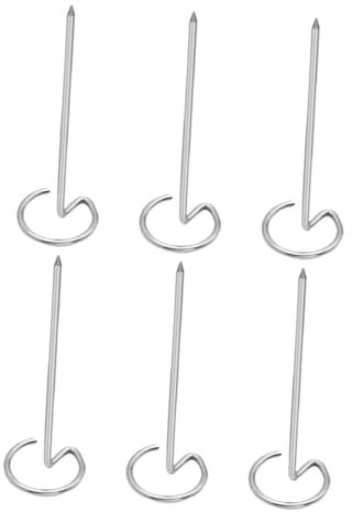FONDOTIN 6 Piezas Palo De Barbacoa De Acero Inoxidable Palitos Para Asar Aperitivo Brochetas De Pollo Brochetas Para Carne Brochetas De De Pie Freidora Parrilla Vertical