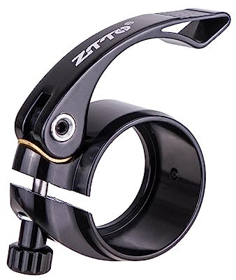 Aymzbd Folding Bike Seatpost Clamp 40.8mm Quick Release Seat Post Collar Tube Clip, Black