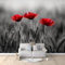photo murale papier peint 400 x 280 cm décoration intissé tableaux poster muraux tapisserie Planter du coquelicot panoramique chambre paysage déco salon maison décorative tenture appartement