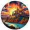 1000-teiliges Puzzle, kreisförmiges Puzzle der Burg Esztergom, für Erwachsene und Kinder ab 12 Jahren. Puzzle aus Pappe, Lernspiel, herausforderndes Spielzeug. Größe: 67,5 x 67,5 cm