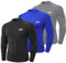 MEETYOO Kompressionsshirt Herren, Funktionsshirt Langarm Fitnessshirt Männer Atmungsaktiv Sportshirt Laufshirt für Laufen Sport Turnhalle