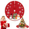 Manta para árbol Árbol De Navidad, Manta para Árbol De Navidad 90Cm,Adornos para Faldas de Árbol, para decoración navideña, Año Nuevo, decoración de Fiesta navideña, Aumenta el Festival