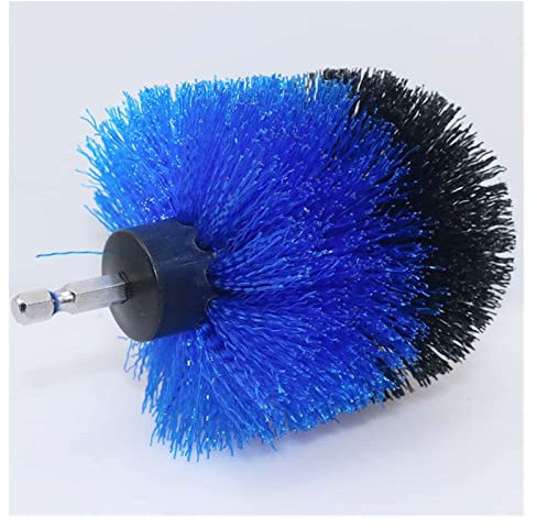 CXVFY 1 brosse de nettoyage pour perceuse électrique de 8,9 cm, brosse de nettoyage pour tapis de voiture, canapé, meubles, brosse de polissage (bleu)