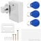 Dytabepl RFID Smart Schubladenschloss, Versteckte für Schrank, Elektronisches Schrankschloss IC-Kartensensor mit 3 Schlüsselanhänger, SmartLock Schrankschloss ohne Perforiertes Loch