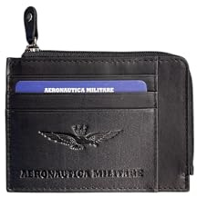Aeronautica Militare Portafoglio uomo in pelle AM-153 con tasca con chiusura a zip, diversi spazi per carte di credito .Linea Fighter...Il giusto connubio tra eleganza e sportivi