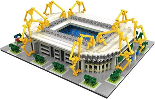 NIRNHYRUR 3D-Rätsel, Fans-Denkmal, Westfalen-Stadion-Modellspielzeug, Iduna-Signal-Park-Stadion-3D-Puzzle, Fußballfeld-Bausteine, Spielzeug for Zusammenbauen mit hohem Schwierigkeitsgrad