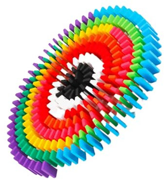 HOOTNEE 240stücke Teile Domino Bausteine Kreatives Holzspielzeug Für Junge Mädchen Und Erwachsene Pädagogisches Spiel Und Kreativität