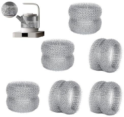 6 Stück Edelstahl Kalkring Für Teekanne,Wiederverwendbar Kalkfänger Wasserkocher,Kalkfänger Geeignet Für Wasserkocher Und Teekannen, Geeignet Zur Entfernung Von Kalk Und Schadstoffen