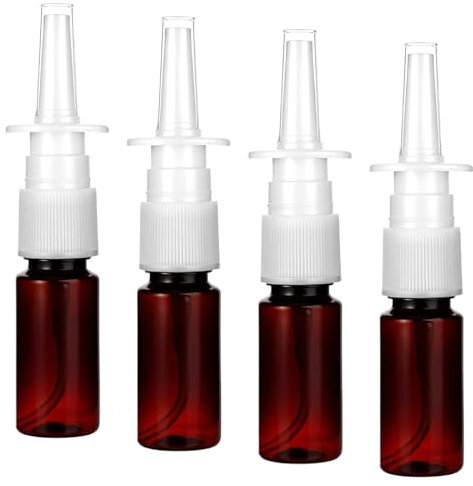 CATOR 4 Stück 30ml Nasenspray Flasche Leer, Kunststoff Nasensprayflasche, nasenspray Nasen Sprühflaschen, nasenspray flasche leer Wiederverwendbar Nachfüllbare Zerstäuber