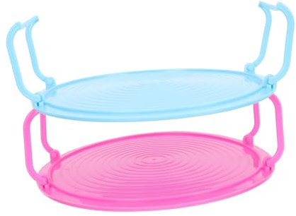LIFKOME 2Piezas Soporte de Cocina Vapor para Microondas Organizador de Cocina Duradero Estante de Almacenamiento para Limpiar
