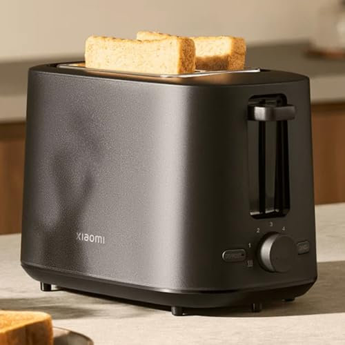 Xiaomi Tostadora Inteligente con Control Preciso de Tostado – Diseño Minimalista, 8 Niveles de Tueste y Función de Descongelado | Toaster Compacta y Elegante para Cocina Moderna