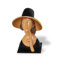 Skulpturen Amedeo Modigliani Jeanne Hebuterne Nachdenkliche Frau mit Hut Plastik Figur