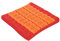 Handelsturm Thai Sitzkissen 50x50, Auflage mit hochwertiger Füllung aus Kapok, Thaikissen Sitz Burgunder orange rot, quadratisches Bodenkissen
