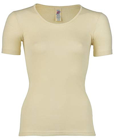 Engel Damen Kurzarm Unterhemd, Natur, 46/48