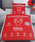 FC Bayern München Bettwäsche, 1 x Kissenbezug 80 x 80 cm und 1 x Bettbezug 135 x 200 cm, 100% Baumwolle mit Knopfleiste