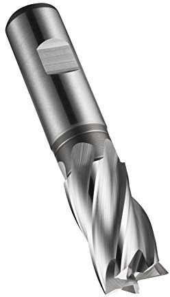 Dormer C2475.0 Multi-Flute End Mill, Bright, HSS-E Powder Metal, Head Diameter 5 mm, Flute Length 13 mm, Full Length 57 mm