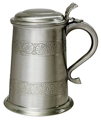 Wentworth Pewter Chope médiévale en étain finition antique, 1 pinte