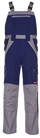 Planam 2522064 Plaline Latzhose, Marine/Zink, Größe 64