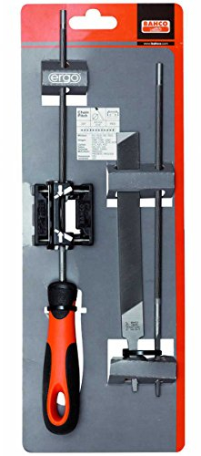 Bahco 168-COMBI-4.0-6922 Kettensägefeile-Set Ergo mit Feilen-Hilfe 200mm 4,0mm, 7311518209612