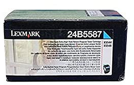 Lexmark 24B5587 Toner XS544DN, 3000 Seiten, cyan