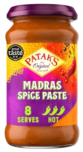 Patak's Madras Spice Paste Hot, 283 g