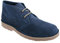 Roamers Herren Wildleder Wüsten Schuhe ohne Futter (40,5 EU) (Dunkelblau)