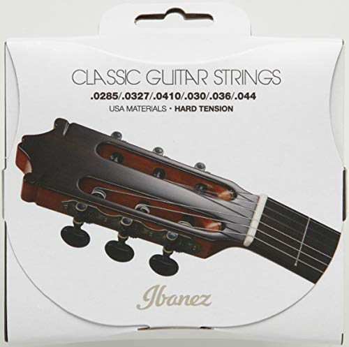 IBANEZ Saiten Set für 6 String Hard Tension - .0285/.0327/.0410/.030/.036/044 Clear Nylon / Silverplated Wound (ICLS6HT), .0285/.0327/.0410/.030/.036/.044