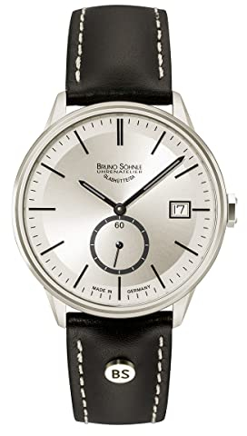 Bruno Söhnle Herren Analog Quarz Uhr mit Leder-Kalbsleder Armband 17-13183-241