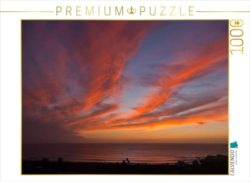 CALVENDO Puzzle EIN Motiv aus dem Kalender Der Tag klingt aus - Sonnenuntergang im Valle Gran Rey - La Gomera | 1000 Teile Lege-Größe 64 x 48 cm Foto-Puzzle für glückliche Stunden