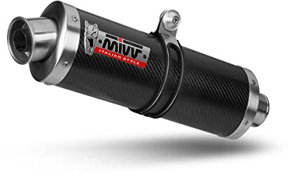 Mivv Y.013.L3 YAMAHA YZF 600 R6 2003/2005 SLIP-ON AUSPUFF OVAL CARBON