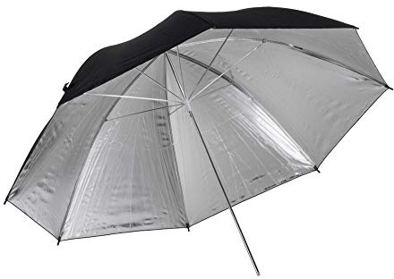 Quadralite Regenschirm Reflektor Foto silber 91cm