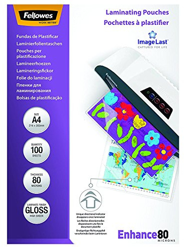 Fellowes 5306114 A4 80Mic Pouch 100pk