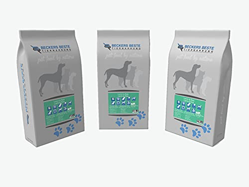 Beckers Beste - Trockenfutter Hund mit Lamm und Reis 14kg - glutenfrei ohne Getreide - Junghund, Adult & Senior - Hundefutter große und kleine Hunde-Rassen