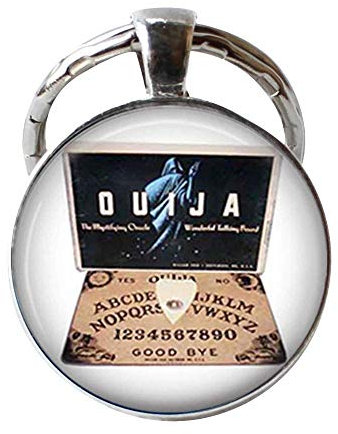 Ouija Board Schlüsselanhänger, Ouija Board Schmuck, Art Glas Foto Schmuck, Personalisierte Geschenke