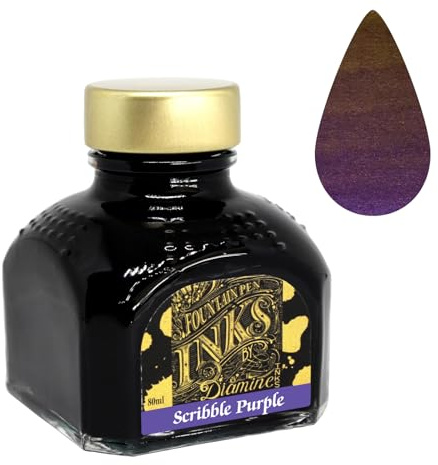 Diamine Fountain Pen Ink 80ml - Scribble Purple