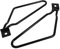 Keenso 2 × Motorrad-Satteltaschenhalterung, Motorrad 1 Satz Satteltaschenhalterungen Motorrad-Satteltaschenhalterungen(Schwarz)