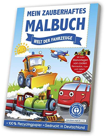 Mein zauberhaftes Malbuch: Welt der Fahrzeuge: Blauer Engel