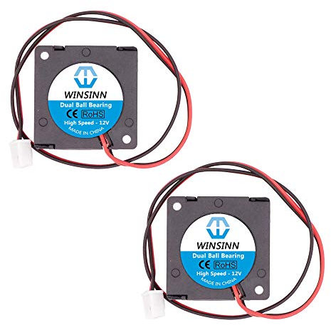 WINSINN Dual Ball Bearings 30mm Blower Fan Brushless Cooling 12V 3010 30mm*10mm (Pack of 2Pcs)