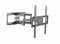 Audizio FMB60 TV Wall Mount with Swivel & Tilt, Full Motion Adjustable TV Bracket for 32-65 Screens, Max 40kg, VESA 200-400, Cable Management, Built-in Levelling, Black