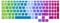 WYGCH Rainbow Silicone Keyboard Cover for Lenovo Legion 5 Series, 5i, 5p, 5pi, 15.6 & 17.3 Gaming Laptop, US Keyboard Layout, Liquid & Dust Protection