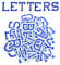 AXEN 52pcs Alphabet A to Z Patches, Iron on Sew on Letters for Clothes, Classic Blue