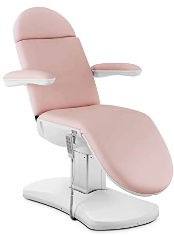 Elektrische Kosmetikliege 4 Motoren 350 W 190 x 55 x 67-87 cm 150 kg rosa/weiß Behandlungsliege Kosmetikstuhl Therapieliege