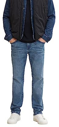TOM TAILOR Herren 1032793 Josh Regular Slim Jeans Mit Freefit®-Stretch, 10118 - Used Light Stone Blue Denim, 40W / 34L EU