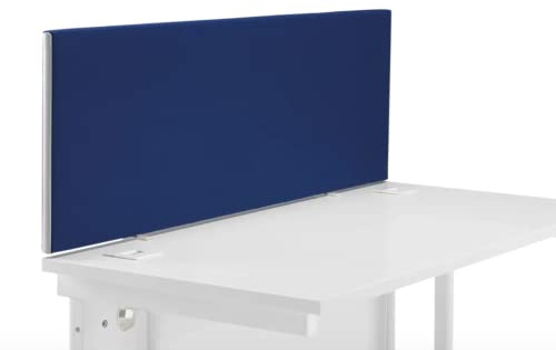 Jemini Straight Desk Mounted Screen 1400x25x400mm Blue KF90503