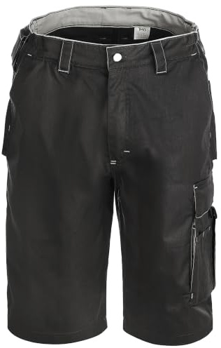 TMG Arbeitsshorts Herren Finesse - leichte Cargo Bundhose kurz aus robustem Baumwoll-Polyester-Mix mit vielen Taschen - Für Werkstatt & Baustelle